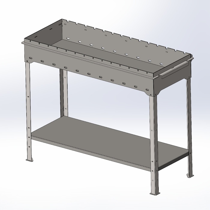 Мангал 1100х420х150 (5мм)