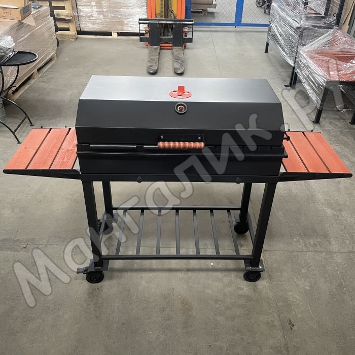 Мангал МД с крышкой барбекю и решеткой гриль