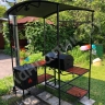 Мангал МУРОМ с печкой для казана, крышкой-барбекю и решеткой-гриль