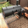 Смокер ММ29, гриль-барбекю с печью под казан под навесом (158кг)