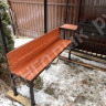 Беседка 2x2 с мангалом 100х35х17, с лавочкой и мойкой