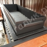 Беседка 2x2 с мангалом 100х35х17, с лавочкой и мойкой