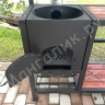 Беседка 2x3 с гриль-мангалом 100x35x17см (5мм) и печкой для казана 8-12л
