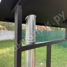 Беседка 2x2 с мангалом 100х35х16см, печкой для казана 12л и лавочкой